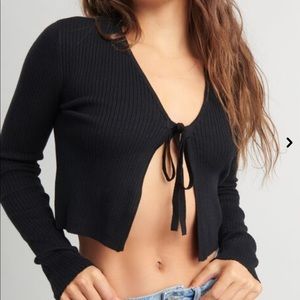 Garage Tie Front Cardigan